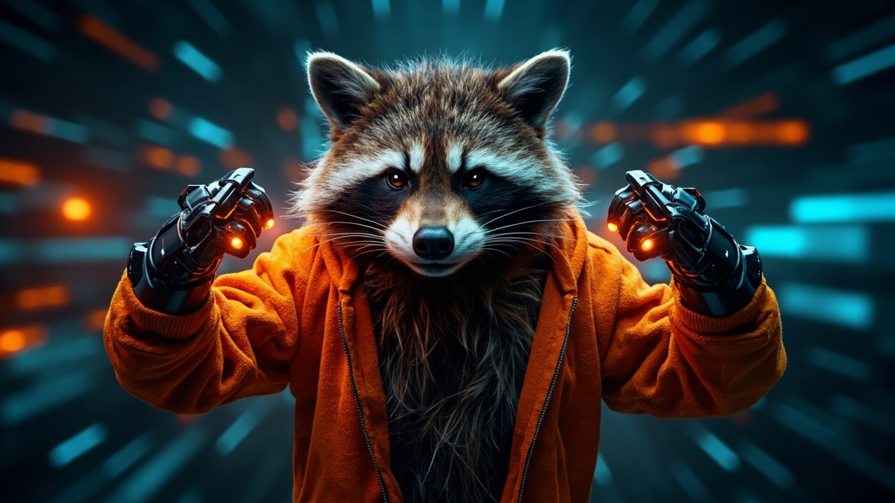 raccooned Mascot